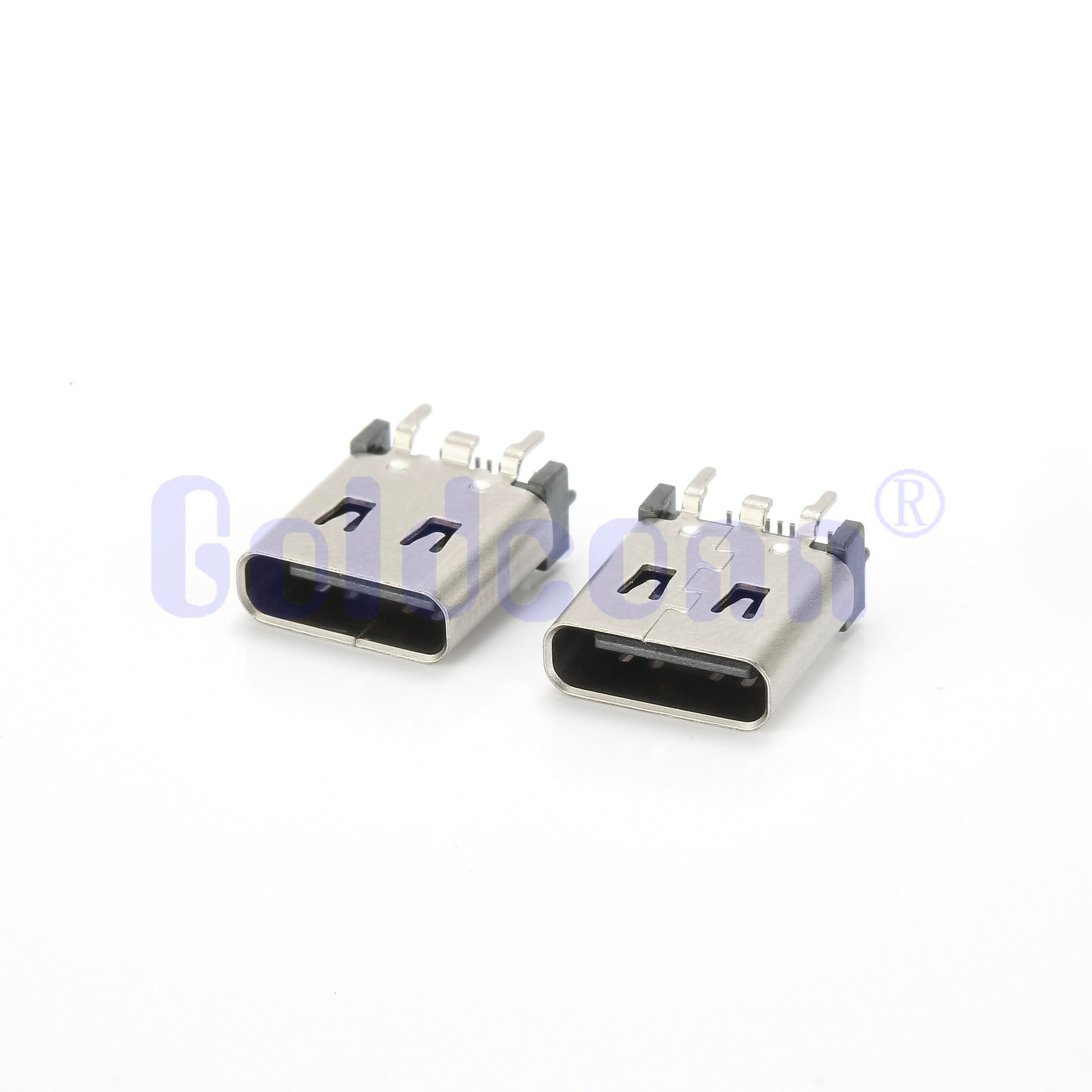 Tipo C 16pin hembra, h=10.0 mm, tipo vertical, shell