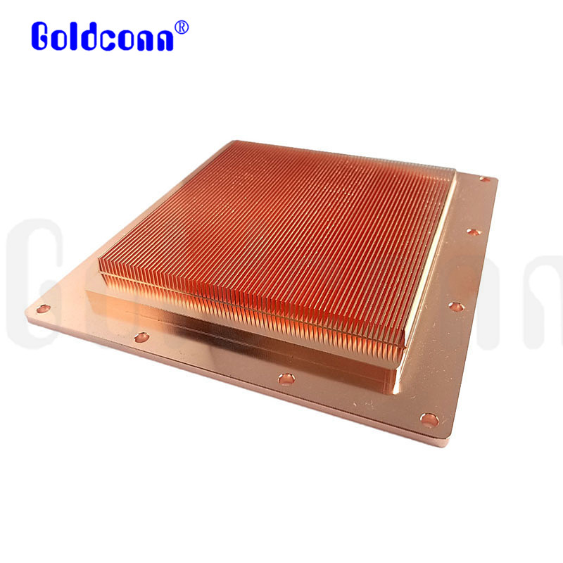 Disipador de calor de cobre biselado en Goldconn